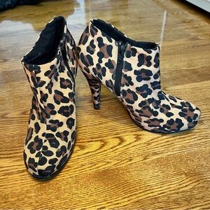Spring Leopard Print High Heels